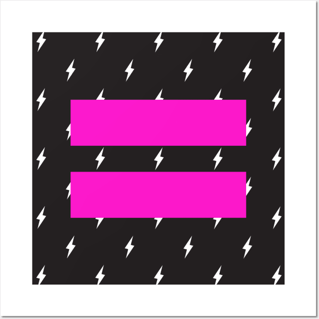 Bold Bolt Equality Wall Art by silversurfer2000